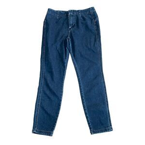 Free People Skinny Jeans Dark Wash No Pocket Women's 29 Casual Cotton Blend